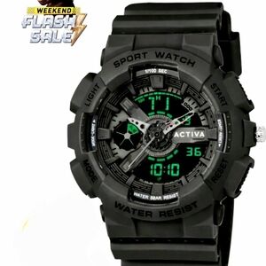 Activa Pixel X Invicta Digital Unisex Watch - 50mm, Black (ACW499-013)